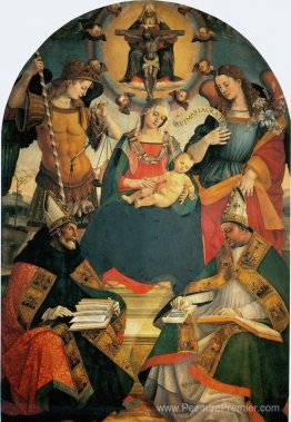 La Trinité, la Vierge et les deux saints