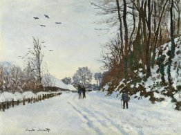 La route vers la ferme de Saint-Simeon en hiver