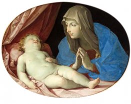 Vierge et enfant adorant