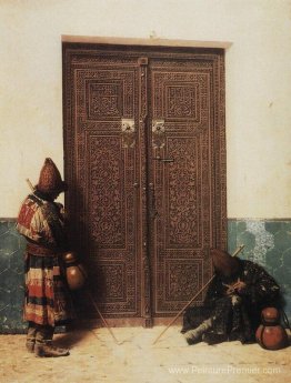 À la porte d'une mosquée