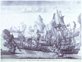 Bataille de Gangut le 27 juin 1714