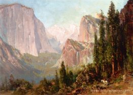 Scène de Yosemite. Bridalveil tombe