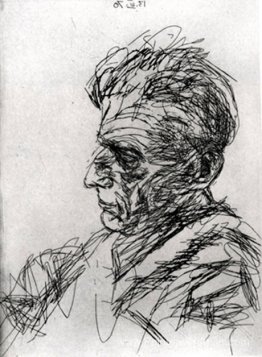 Samuel Beckett dans le profil