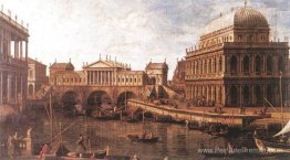 Capriccio: une conception palladienne pour le pont Rialto, avec