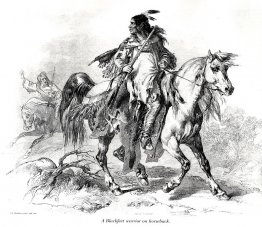 Blackfeet Warrior à cheval