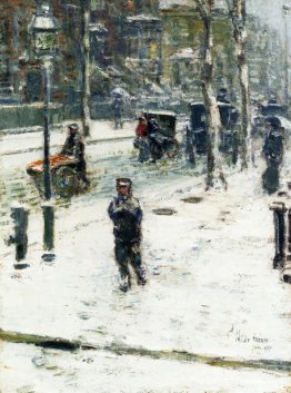 Tempête de neige, cinquième avenue