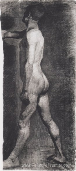 Mâle nude debout