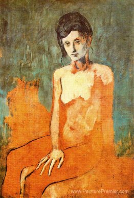 Femme assise nue