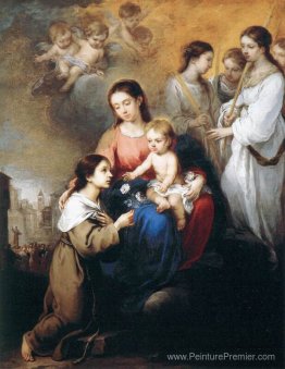 La Vierge et l'enfant avec St. Rosalina