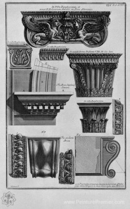 Capitals et arc spécial (Villa Borghese, l'arc de Septimius Seve