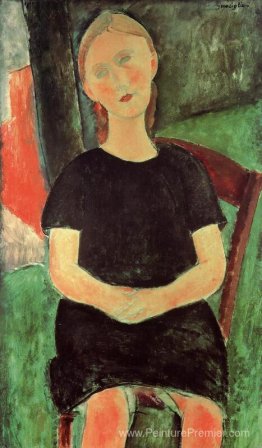 Jeune femme assise