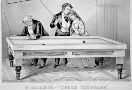 Billard. Gelé ensemble