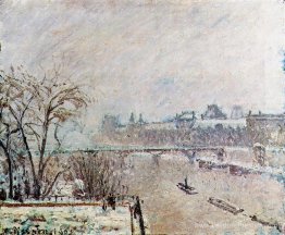 La Seine vue du Pont Neuf, hiver