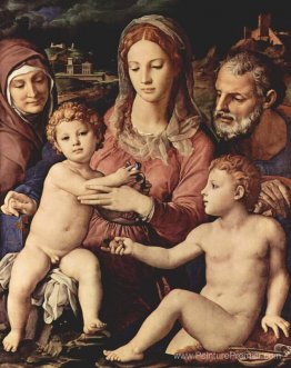 Sainte Famille avec Sainte-Anne et le Bandif Baptiste. Baptiste