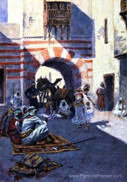 Scène de rue en Arabie