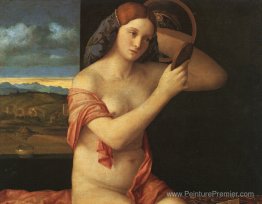 Jeune femme nue devant le miroir