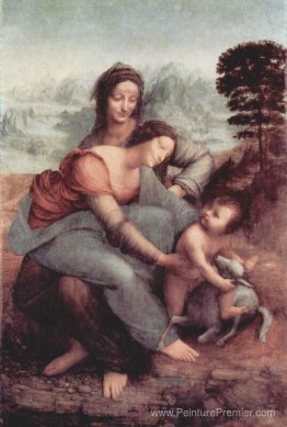 La vierge et l'enfant avec Saint-Anne