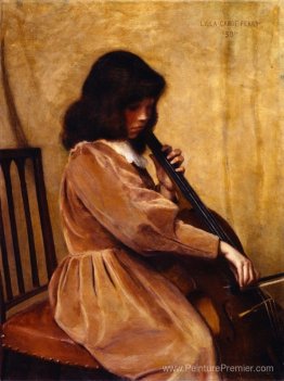 Fille jouant un violoncelle