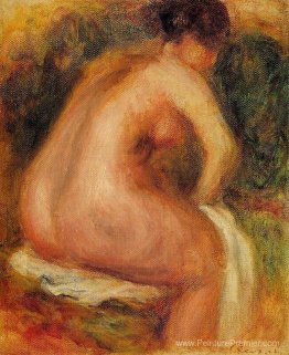 Femme assis nue