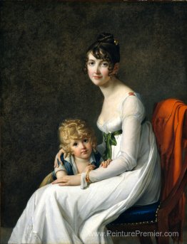 Madame Jeanne Desbassayns de Richemont et son fils, Eugène