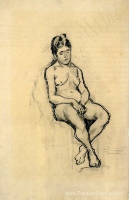 Femme assis nue