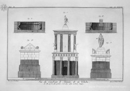 Section longitudinale de l'escalier menant au tombeau susmention