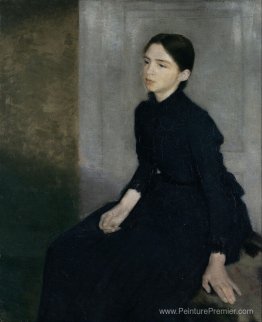 Portrait d'une jeune femme. La sœur de l'artiste Anna Hammershøi