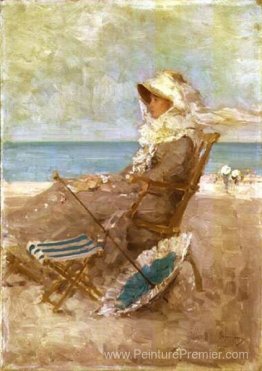 Femme au bord de la mer