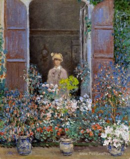 Camille Monet à la fenêtre, argentuile