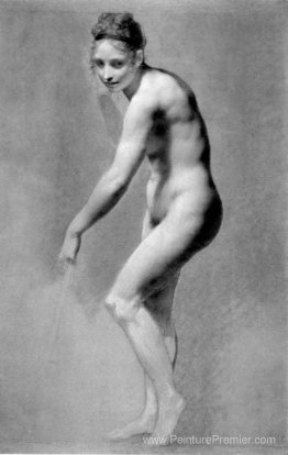 Femme nue penche