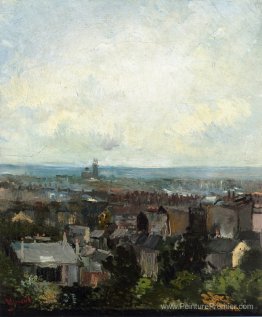 Vue de Paris de près de Montmartre