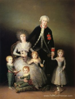 Le duc d'Osuna et sa famille