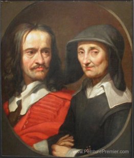 Portrait de Jacques Stella et de sa mère, Claudine de Masso