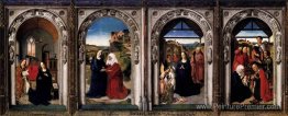 Polyptych de la Vierge: l'annonciation, la visite, l'adoration d