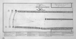 Plan au sol du cirque de Caracalla dans aujourd'hui Capena à l'e