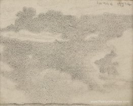 Croquis du paysage et des nuages