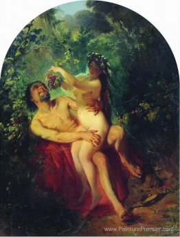 Satyre et nymphe