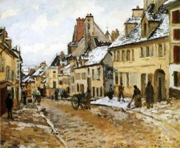 Pontoise, la route des gisors en hiver