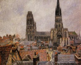 Les toits du vieux temps gris rouen