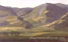 Paysage montagneux dans le cantal