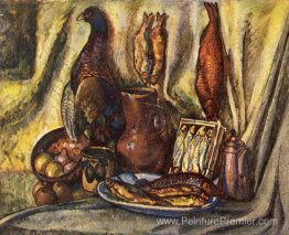 Nature morte avec du poisson et de la percercaillie