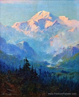 Mount McKinley, coucher du soleil