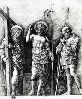 Le Christ ressuscité entre St. Andrew et Longinus