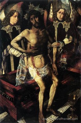 Christ au tombeau soutenu par deux anges