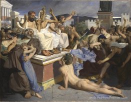 Pheidippides donnant un mot de victoire