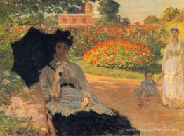 Camille Monet dans le jardin