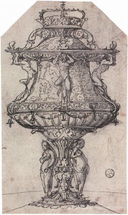 Conception d'une fontaine de table avec l'insigne d'Anne Boleyn