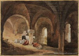 Crypt de Kirkstall Abbey (après J.M.W. Turner)