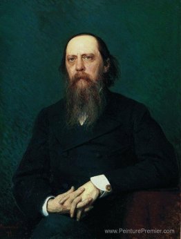 Portrait de l'écrivain Mikhail Evgrafovich Saltykov (N. Shchedri