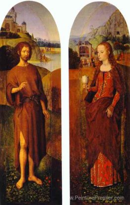 Saint-Jean le Baptiste et St. Mary Magdalen. Ailes d'un triptyqu